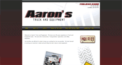 Desktop Screenshot of aaronsequipment.com