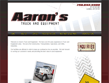 Tablet Screenshot of aaronsequipment.com